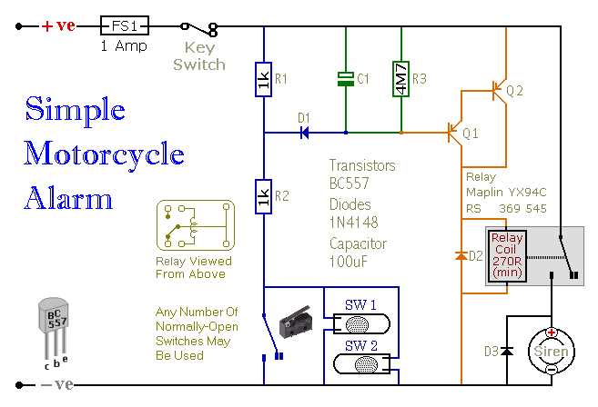 wiring diagram car alarm