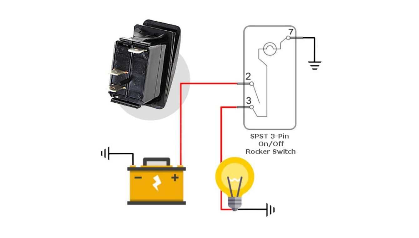 4 pin rocker switch wiring diagram 12v