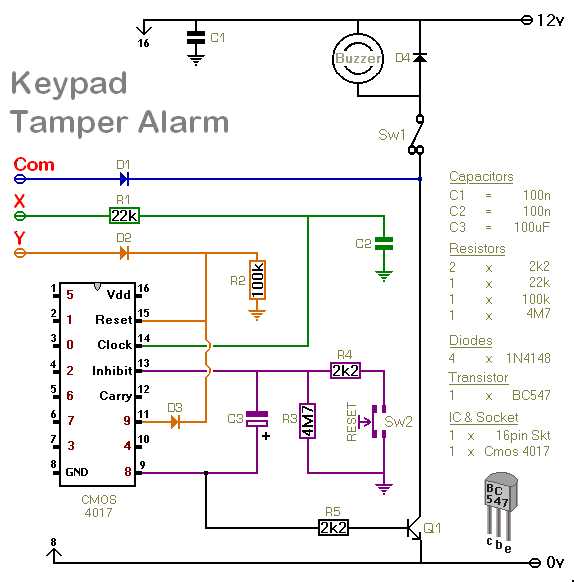 tamper switch wiring diagram