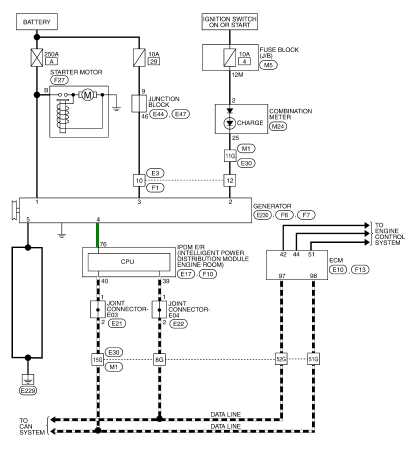 2009 nissan maxima alternator wiring diagram