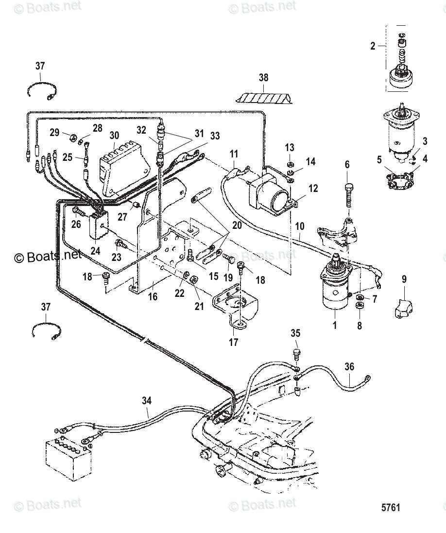 mercury outboard starter wiring diagram