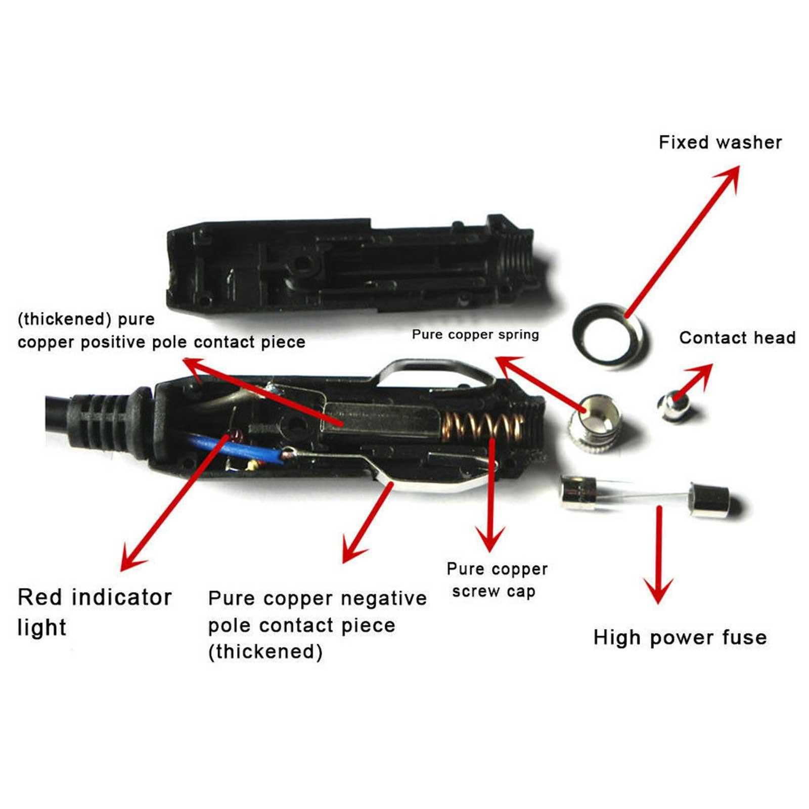 12v cigarette lighter socket wiring diagram