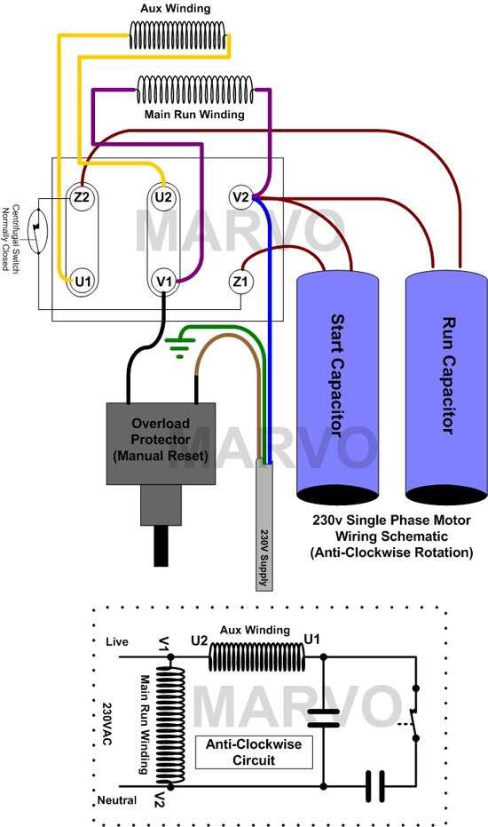 240v 1 phase wiring diagram