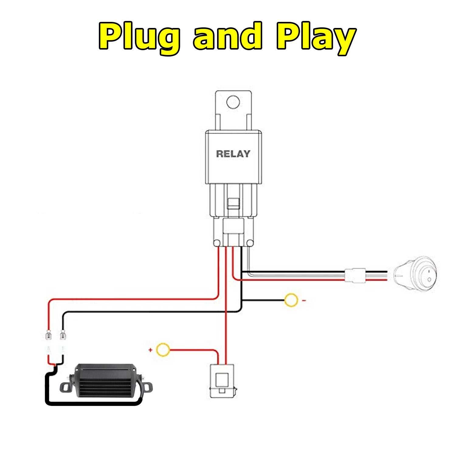 led light bar relay wiring diagram