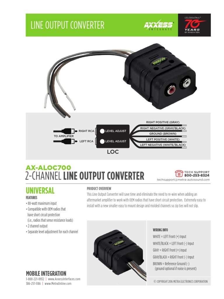 metra instruction axxess line output converter wiring diagram