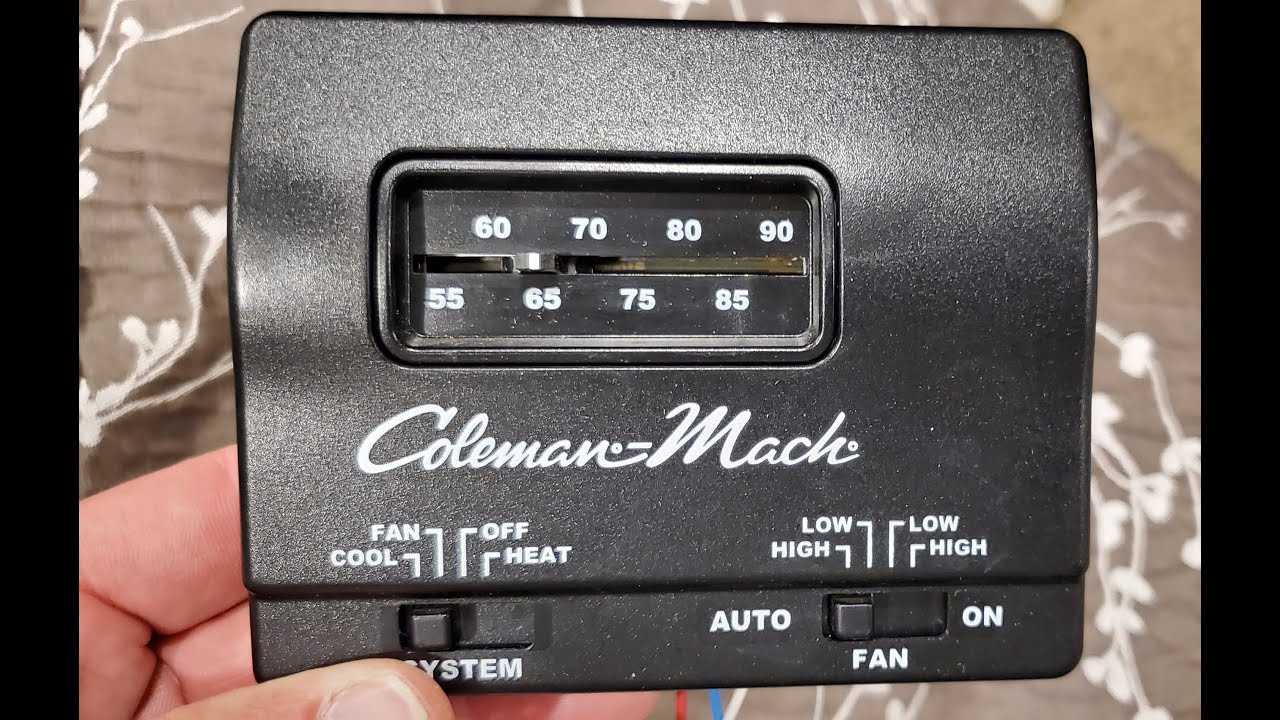 wiring diagram for coleman mach thermostat