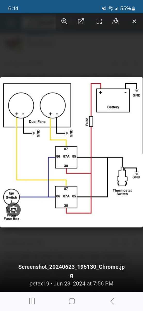 wiring diagram for fan relay