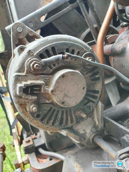 wiring diagram for tractor alternator