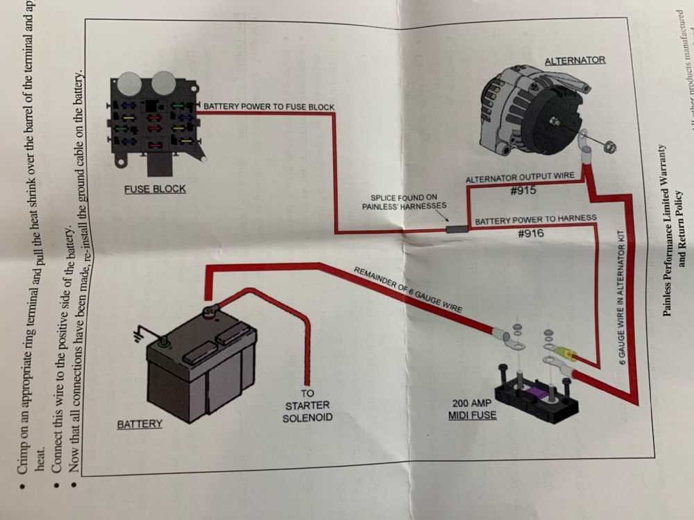 wiring diagram for one wire alternator