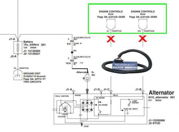 wiring diagram for chevy alternator