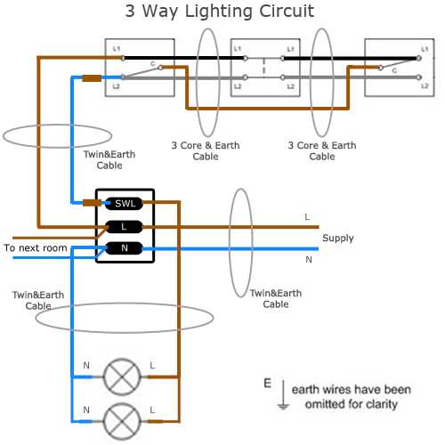 wiring diagram of 3 way light switch