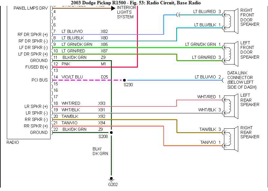 2007 dodge ram radio wiring diagram