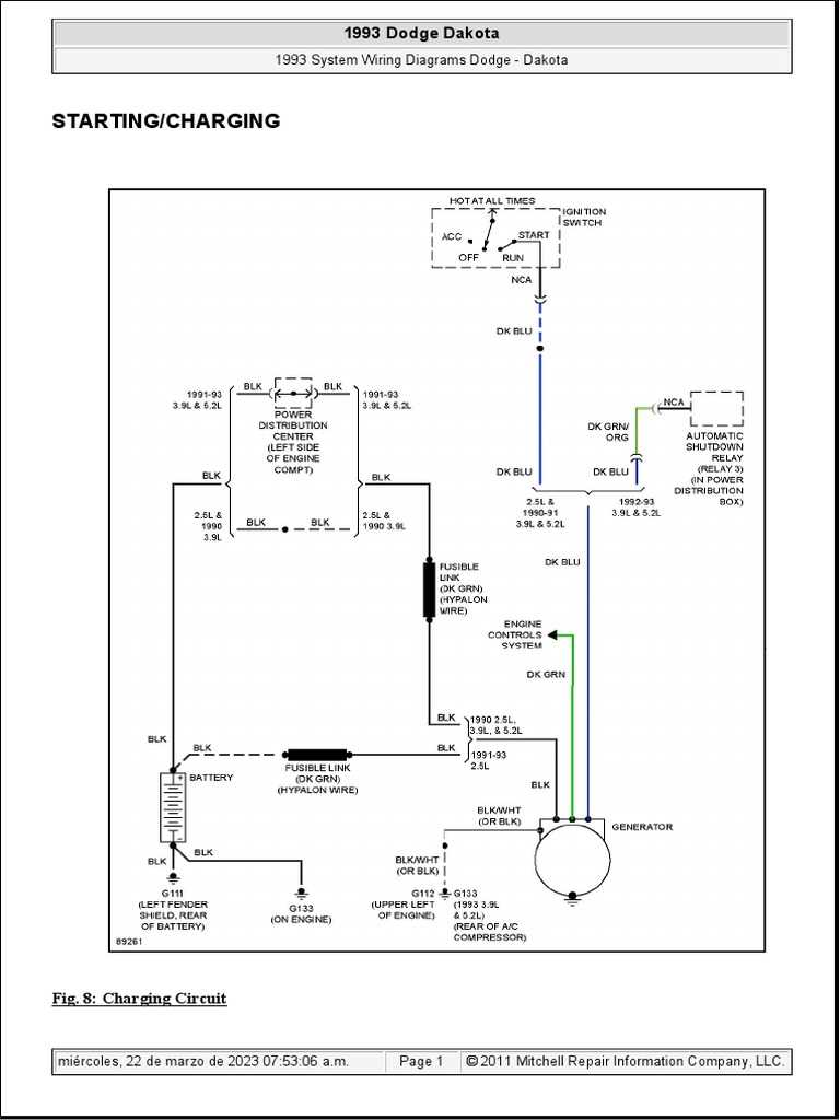 1993 dodge dakota wiring diagram