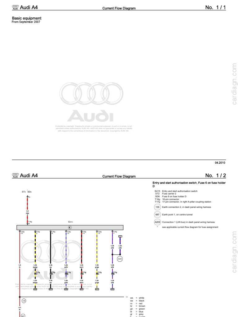 audi a4 radio wiring diagram