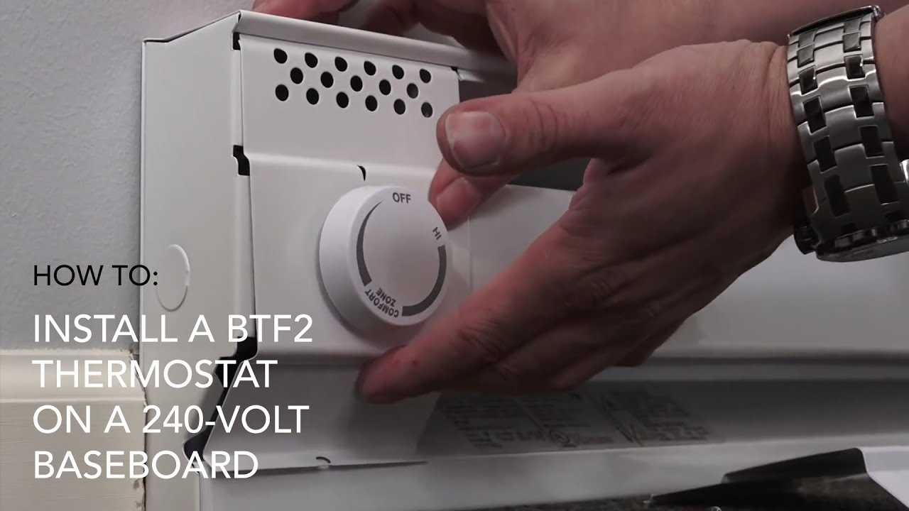 baseboard heater wiring diagram thermostat