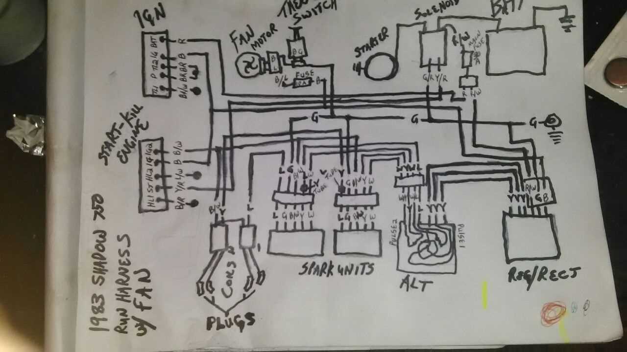 honda shadow 750 wiring harness diagram