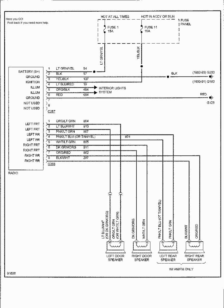 1998 ford f150 stereo wiring diagram