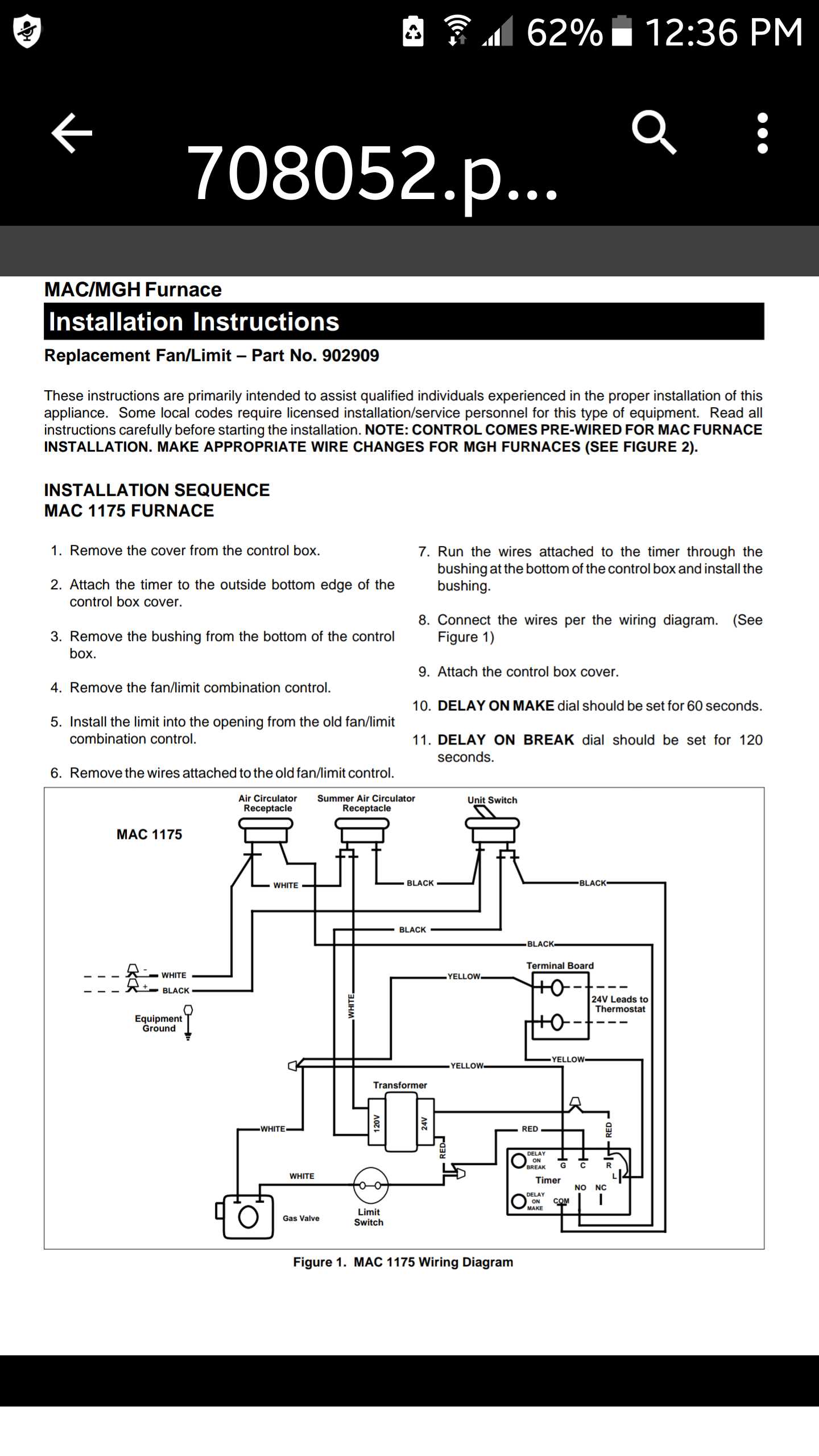 furnace diagram wiring