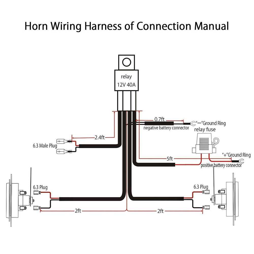 wiring diagram for relay for cheap air horn