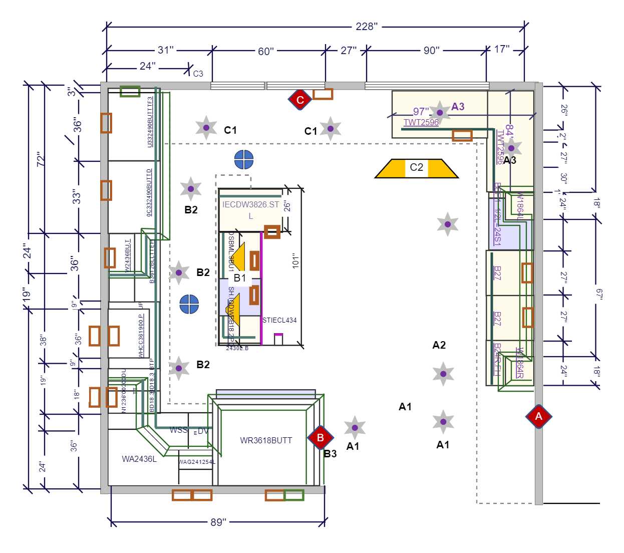 kitchen wiring diagram