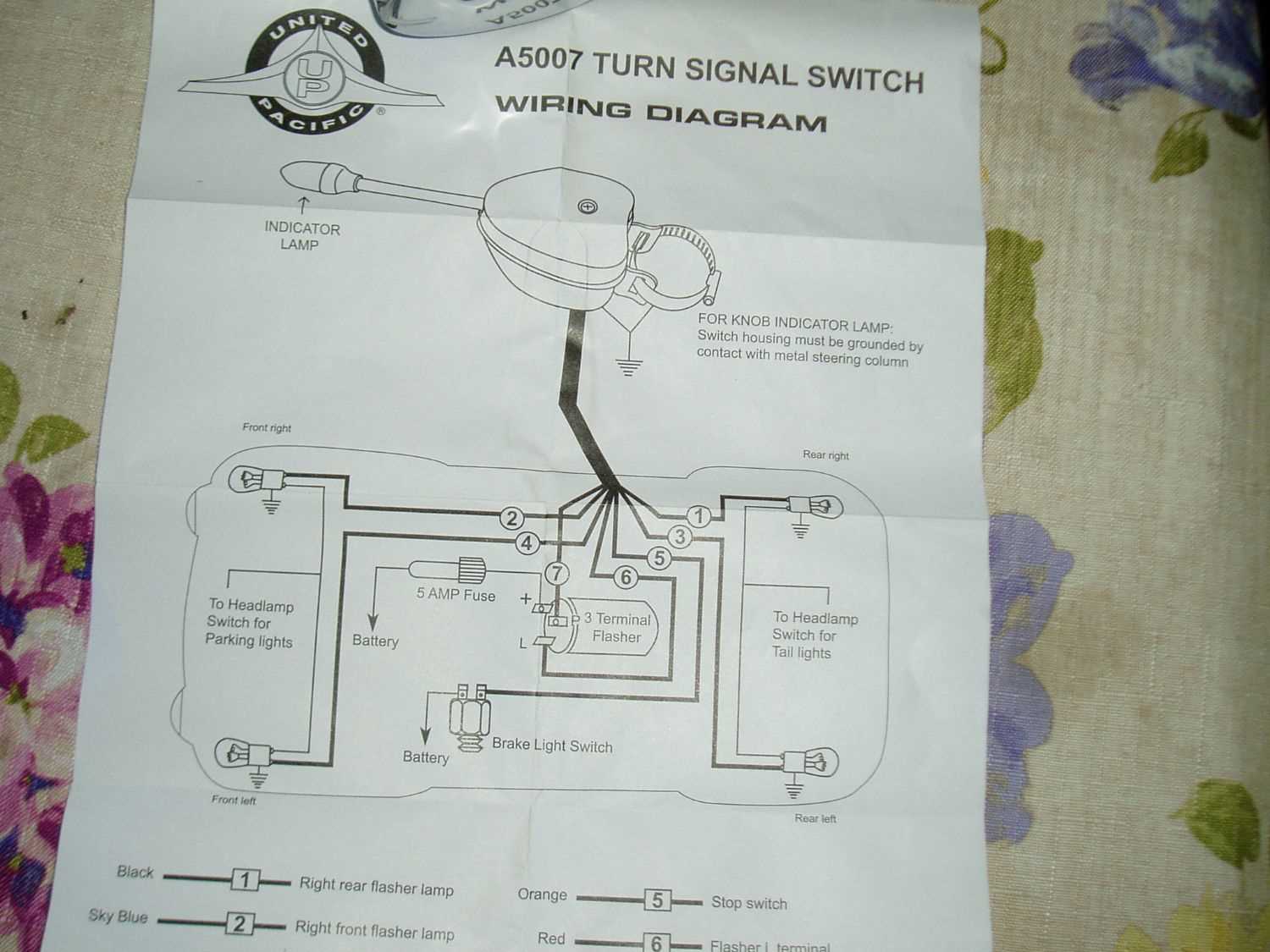 2 wire brake light switch wiring diagram