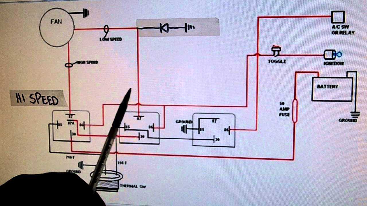 wiring diagram for fan relay