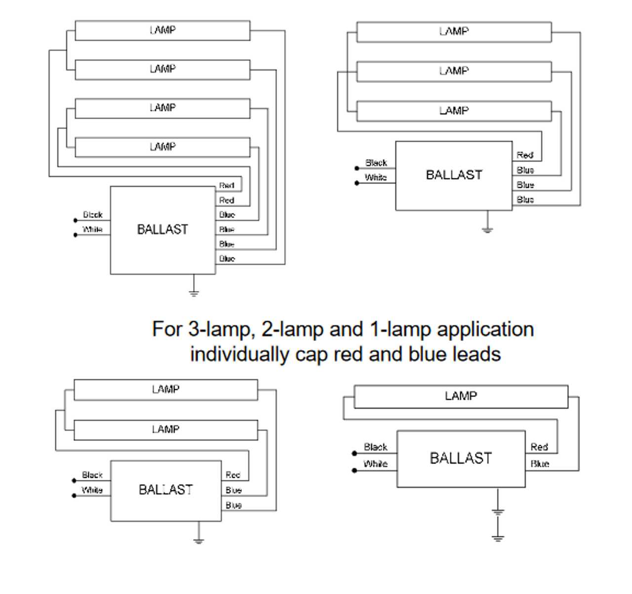 1 lamp ballast wiring diagram