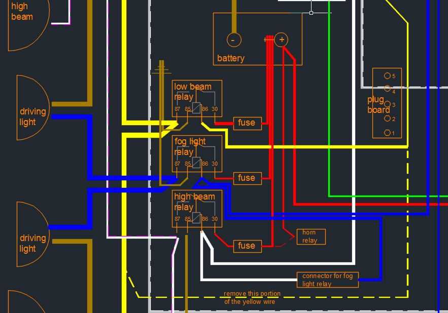 fog light wiring diagram without relay