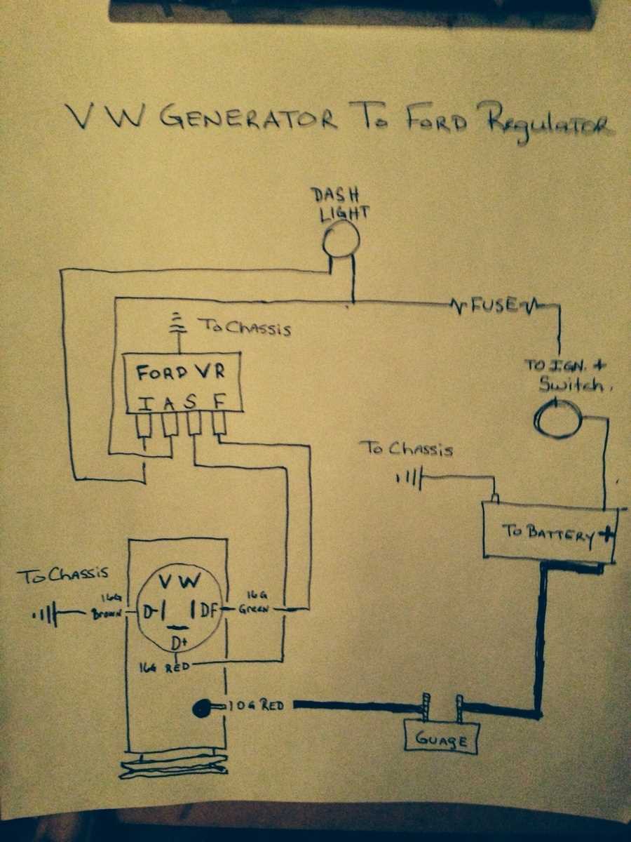 voltage regulator wiring diagram ford