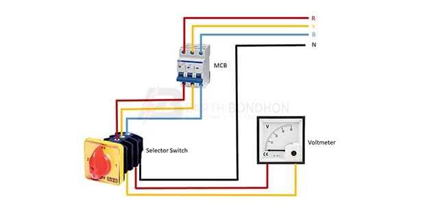 voltmeter wiring diagram