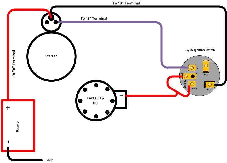 chevy mini starter wiring diagram