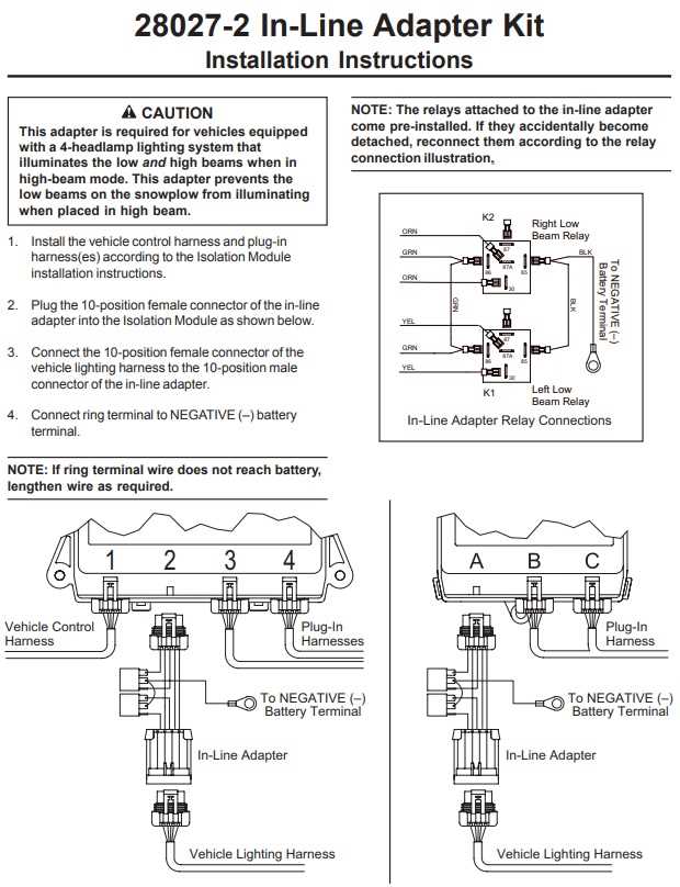 western plow wiring harness diagram