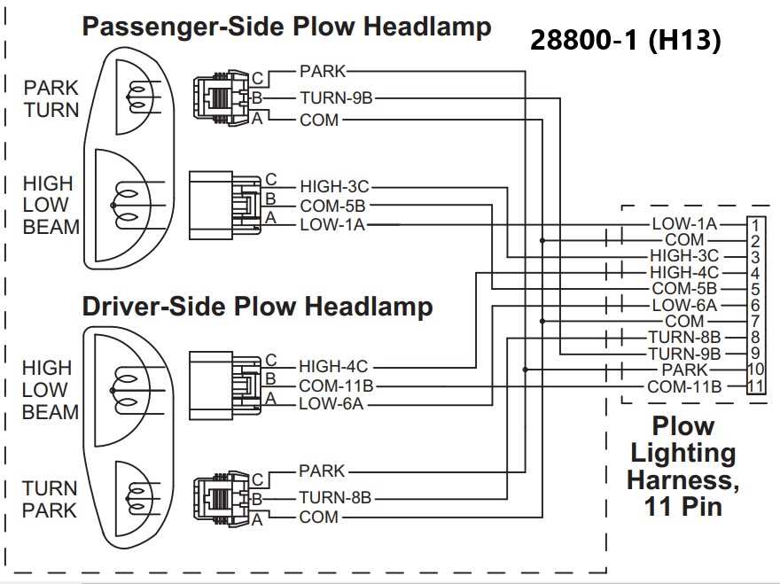 western snow plow light wiring diagram