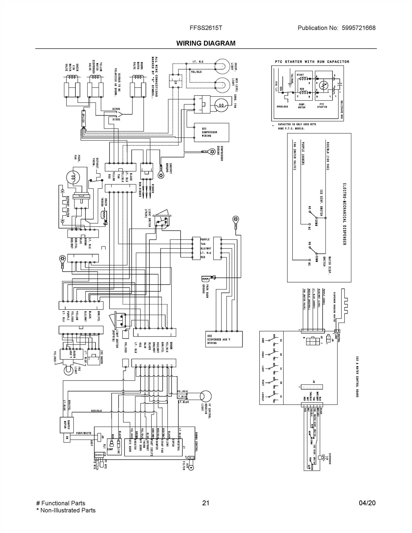 refrigerator wiring diagram