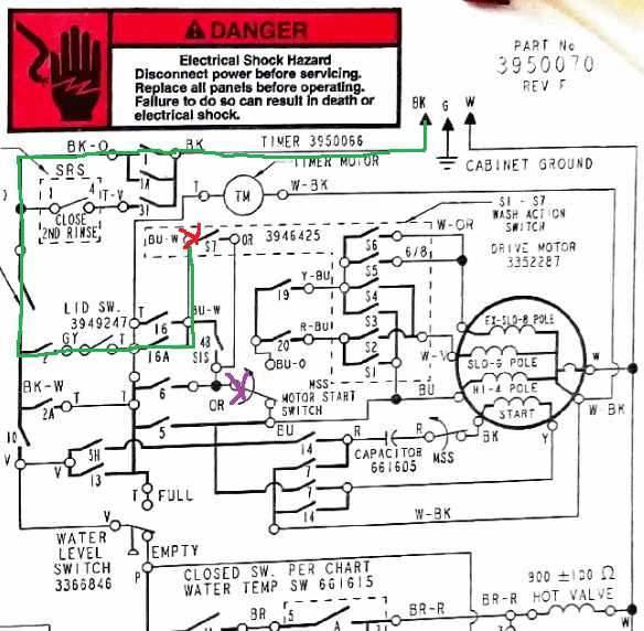 whirlpool washer electrical wiring diagram