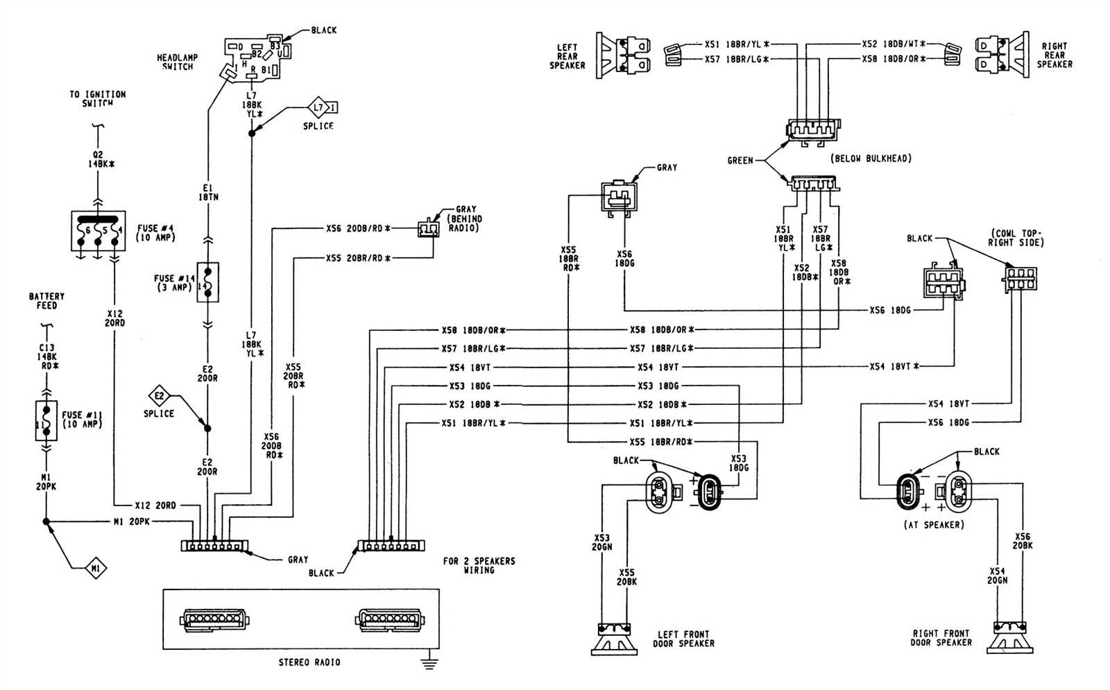 1997 dodge ram stereo wiring diagram