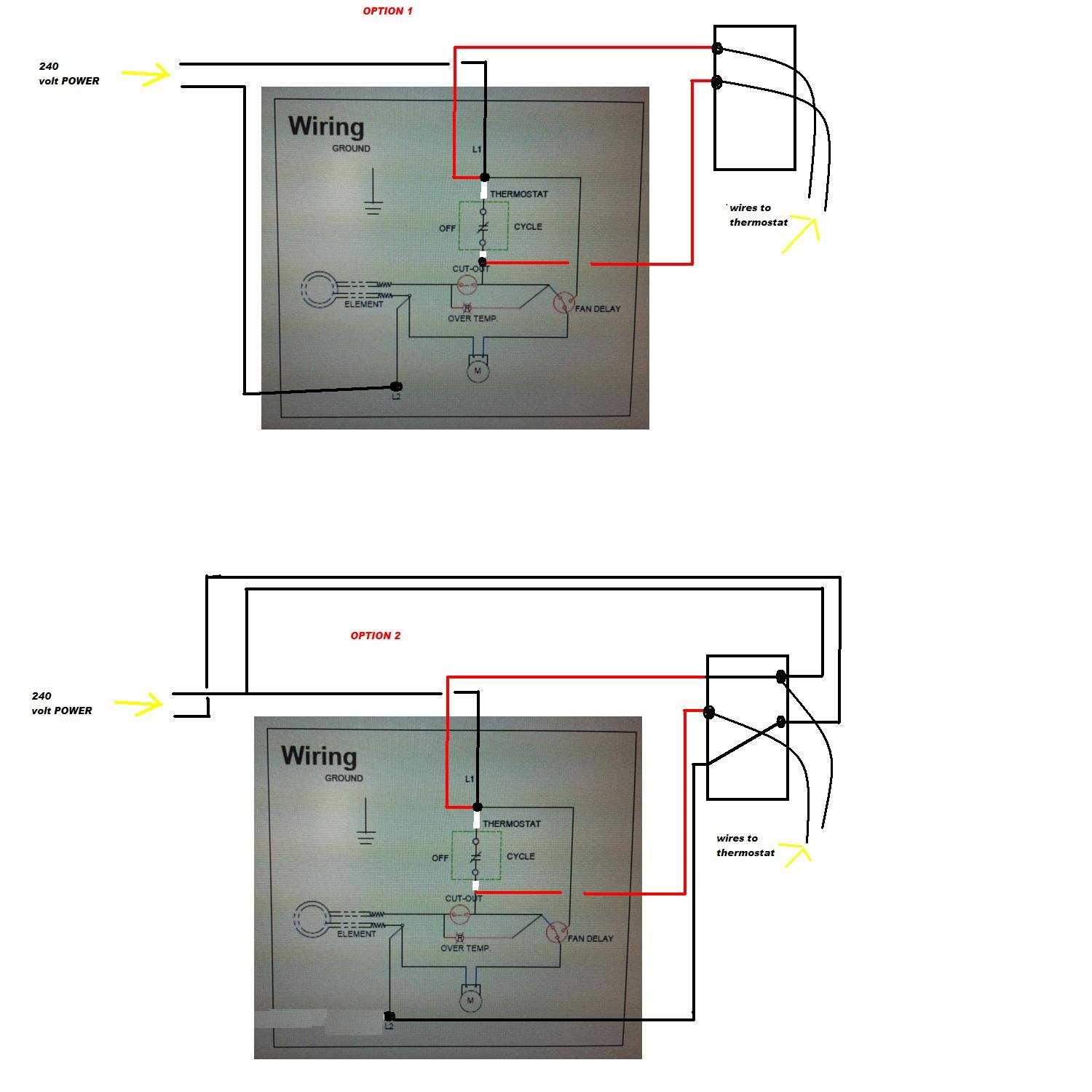 wiring baseboard heater diagram