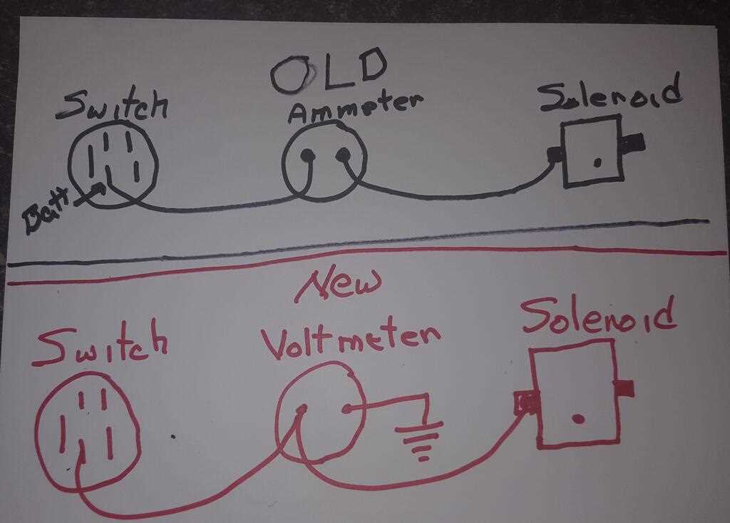 wiring diagram for amp meter