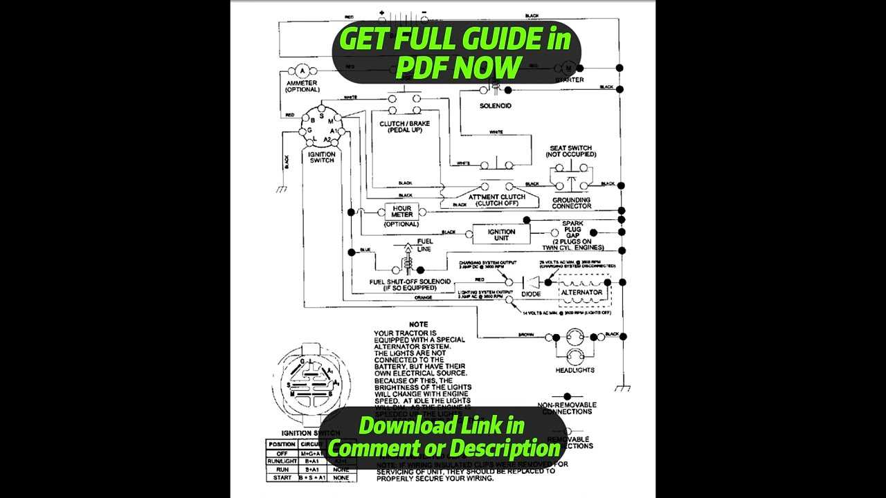 wiring diagram for craftsman lt1000