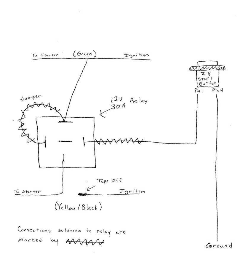 wiring diagram for push button start