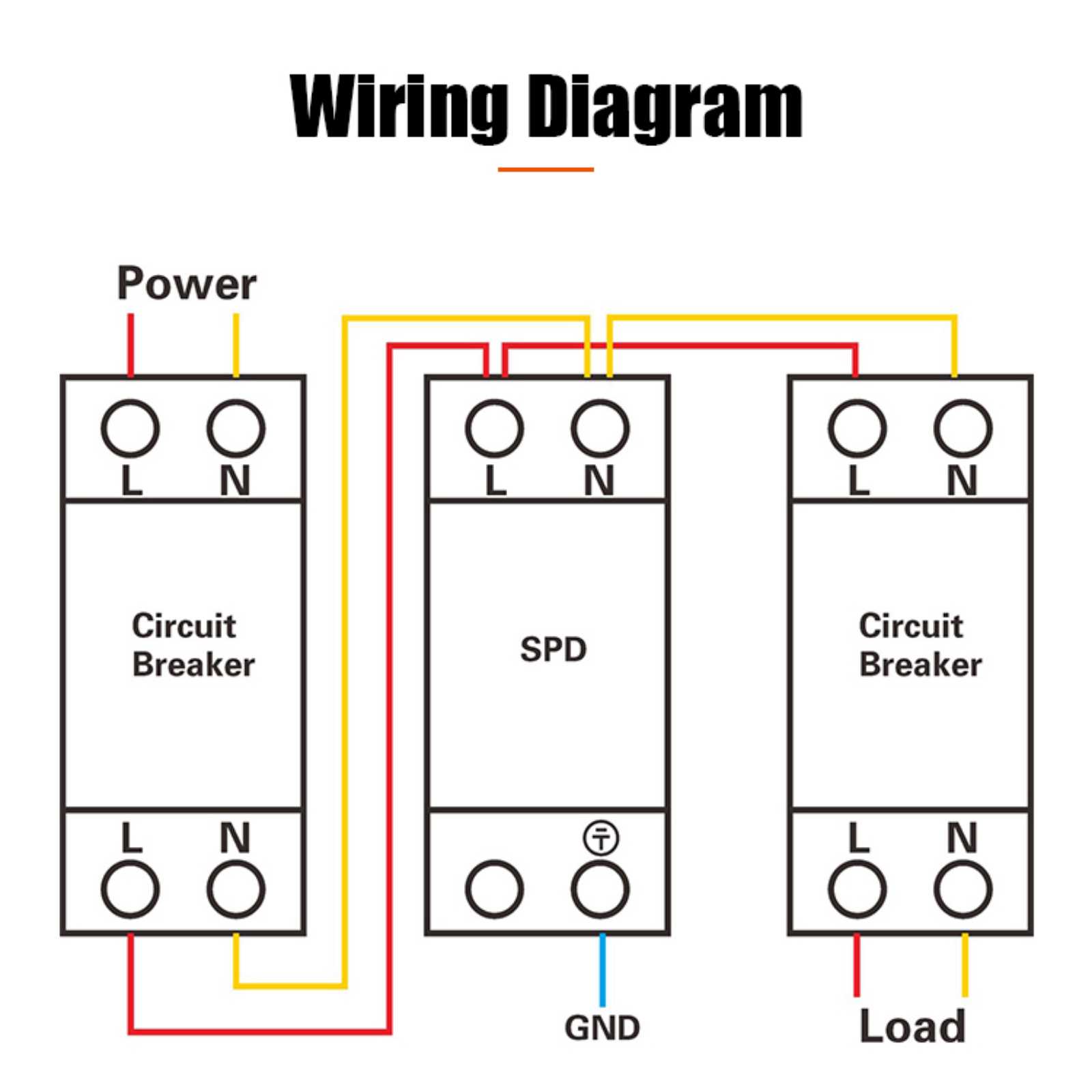 wiring diagram for surge protector