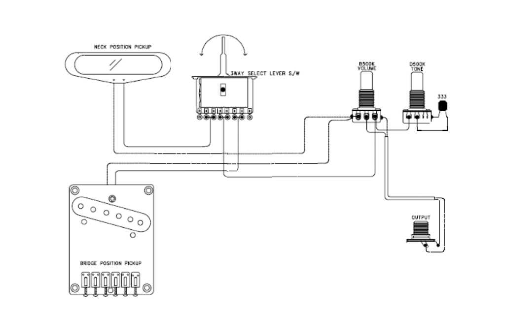 wiring diagram for telecaster guitar