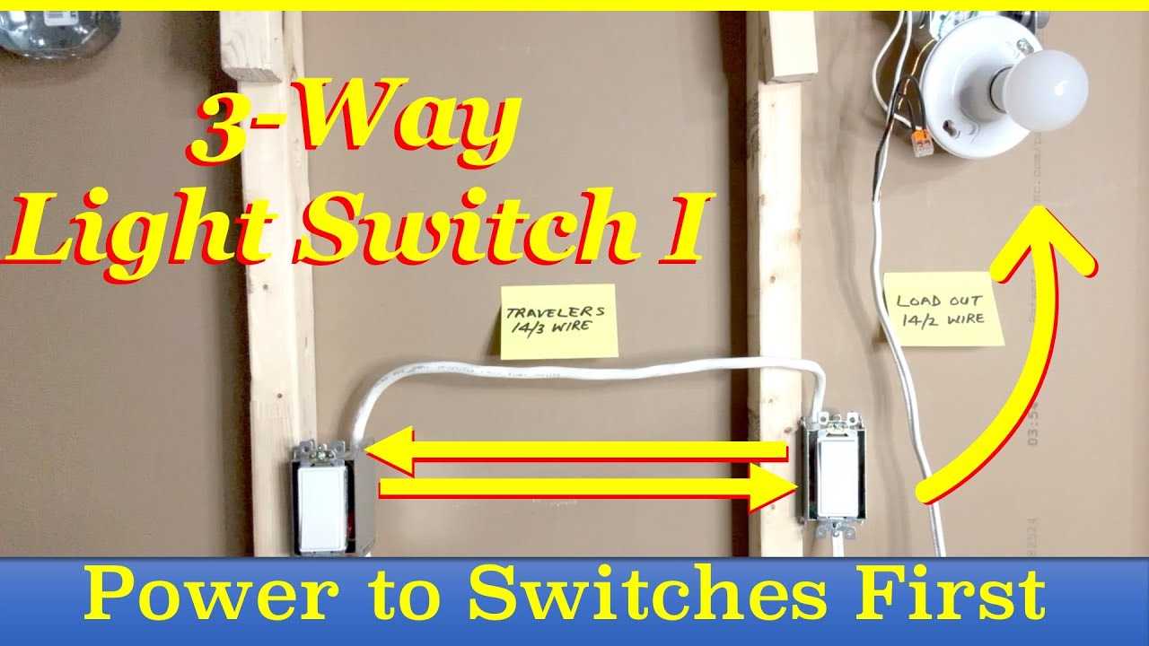 wiring diagram for three way light switch