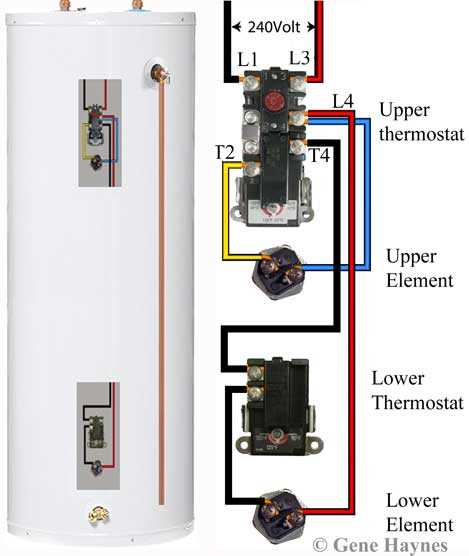 wiring diagram of water heater