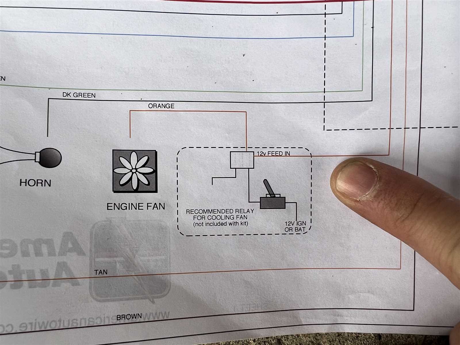 wiring fan relay diagram