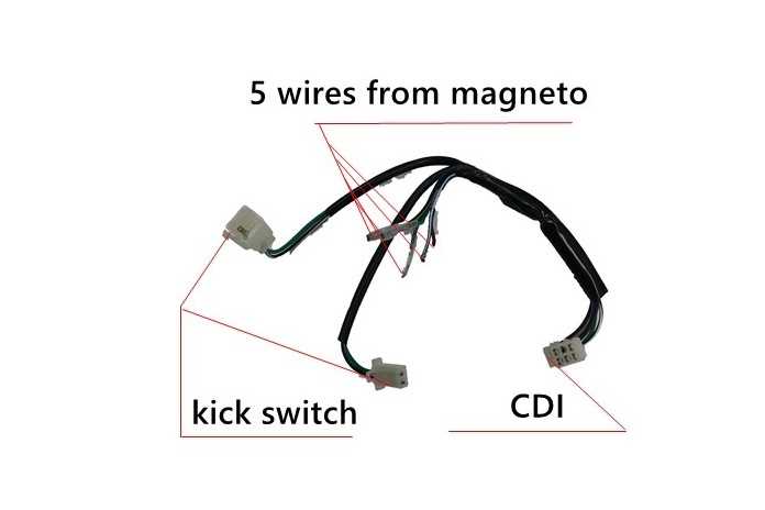 without battery pit bike kick start only wiring diagram