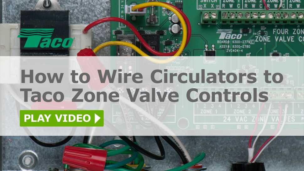 taco 3 wire zone valve wiring diagram