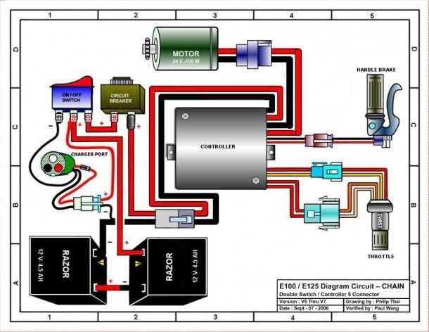 e scooter wiring diagram