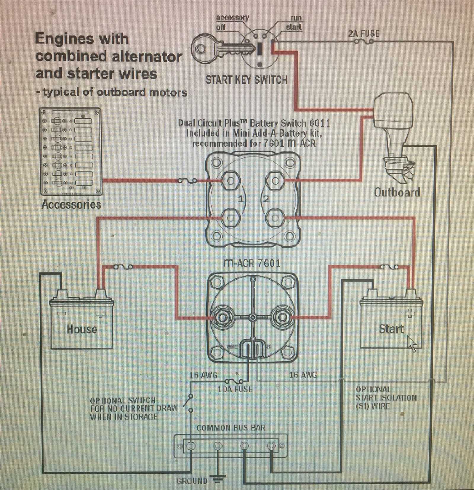 schematic boat dual battery switch wiring diagram