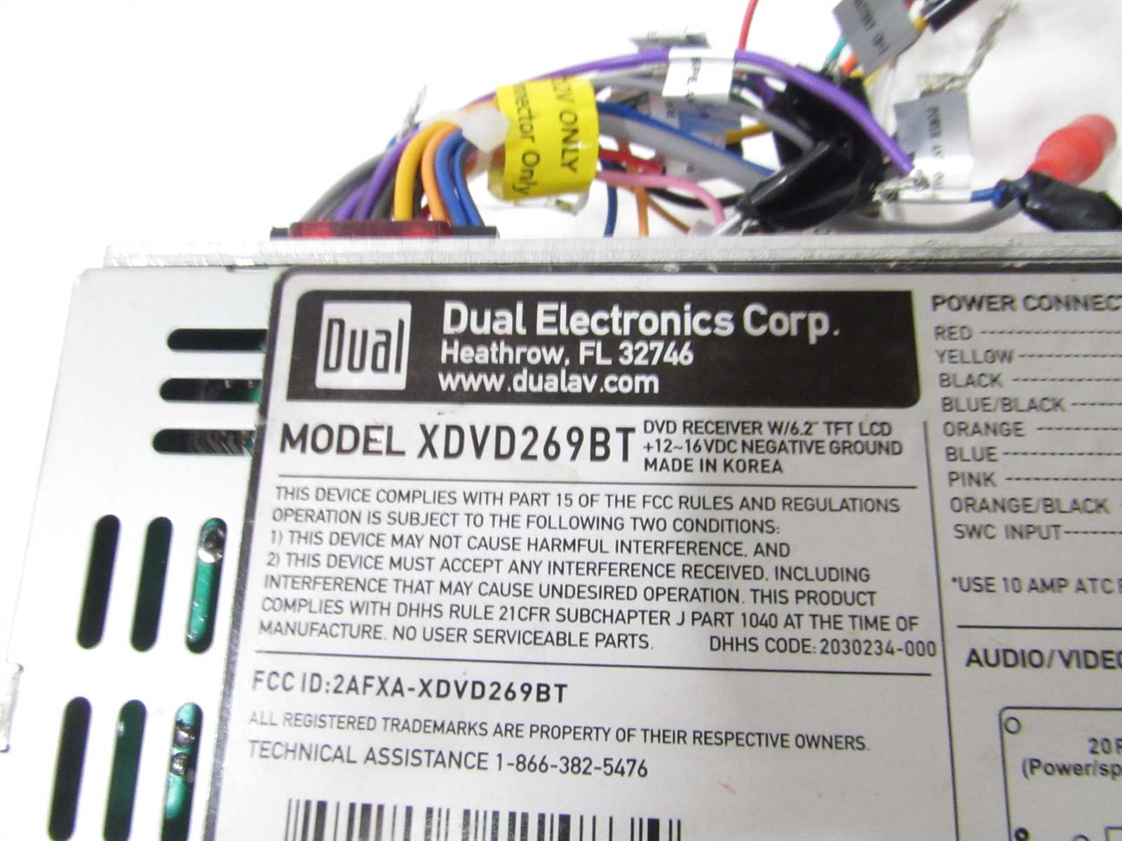 dual xdvd276bt wiring harness diagram